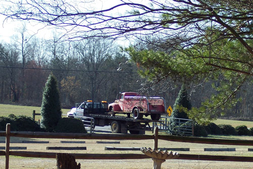 Photo of old fire truck